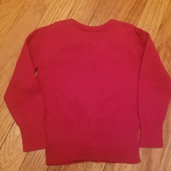 Cherokee | Solid Red | Ruffle Front | Cardigan Sweater | Size: 2T - Picture 8 of 15